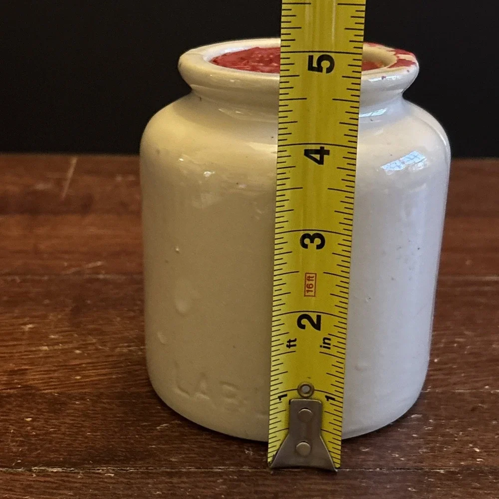 Pot Moutarde De Meaux Grès France Vintage Crock With Wax Cork Seal- Display‎ Use